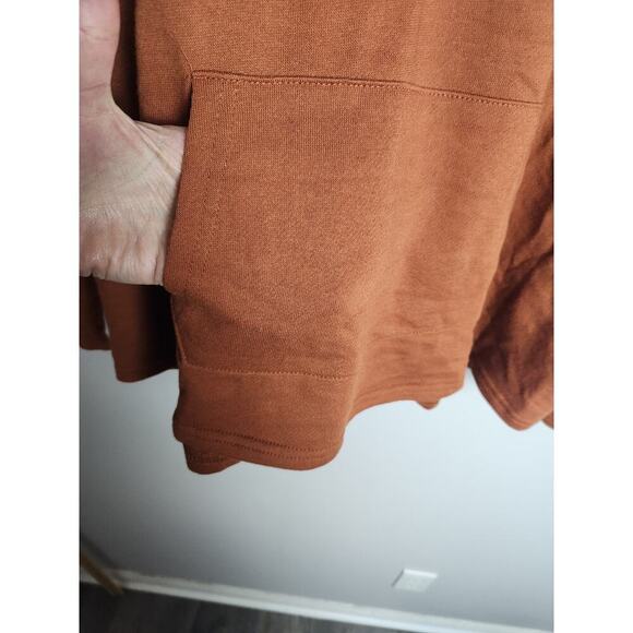 Panhandle 1/4 Sweatshirt sz XXL orange Aztec Southwestern Boho Cowgirl pocket - Picture 3 of 8